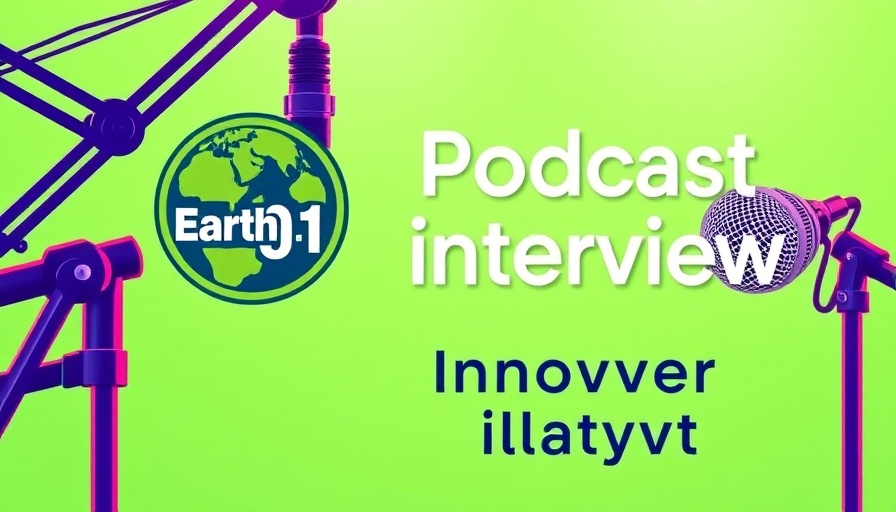 Podcast interview on biosolids-based fertilizers with Earth911 logo.