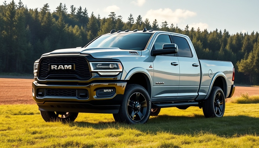 Sleek 2025 Ram 2500 Laramie Sport parked in nature.