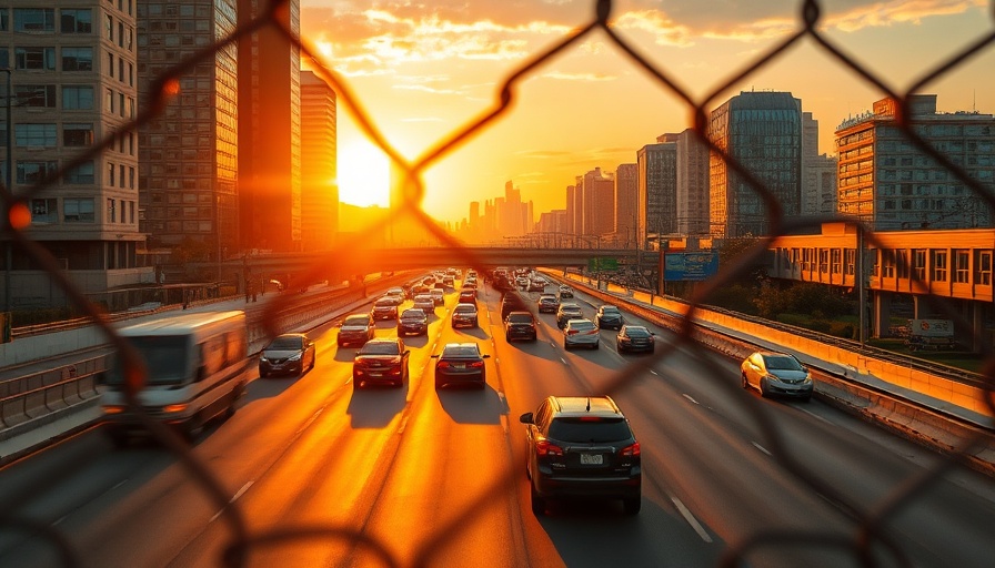 California highway traffic symbolizing gas car ban discussion.