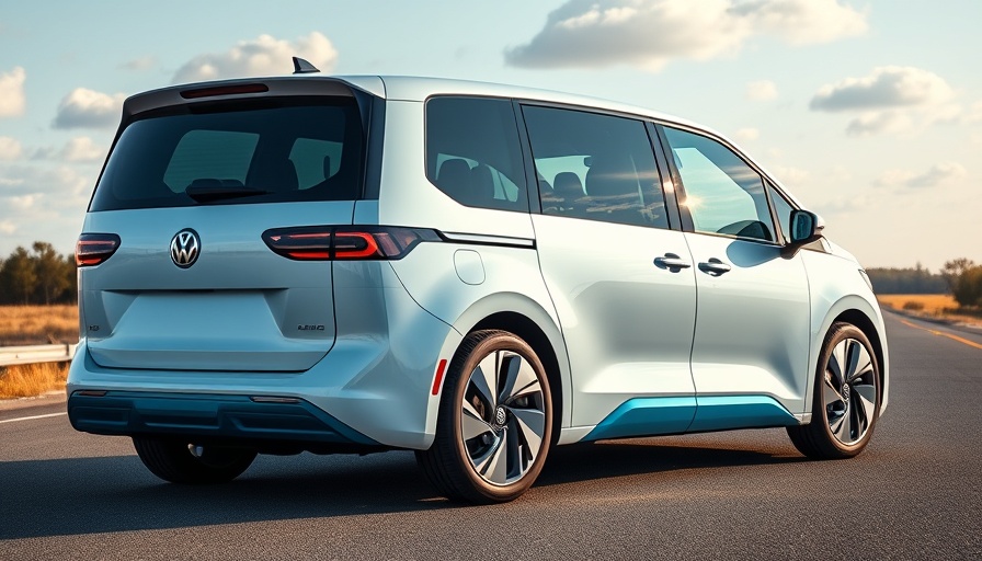 2025 Volkswagen ID.Buzz Review on open road with trees and clouds