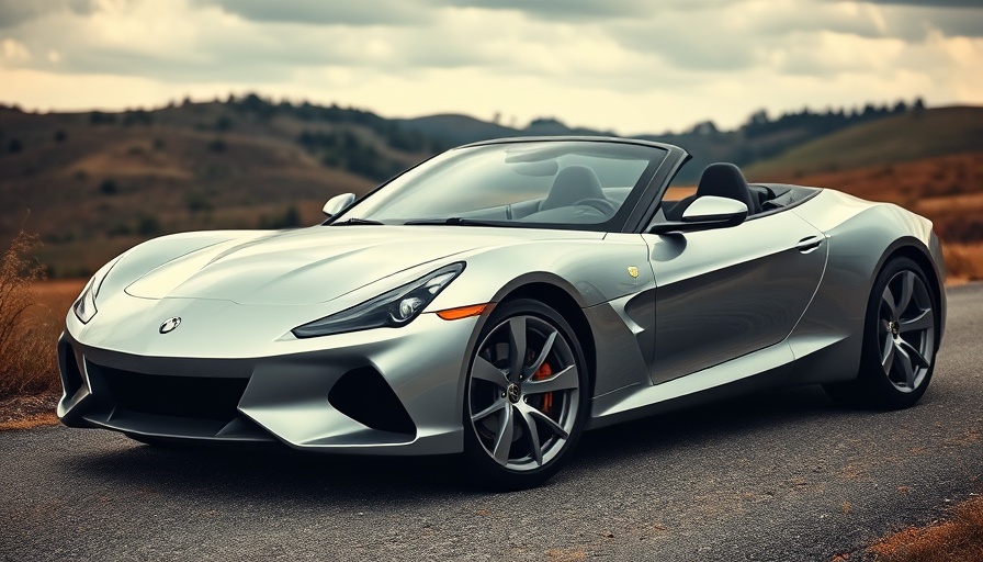 Sleek convertible sports car in hills, best value cars.
