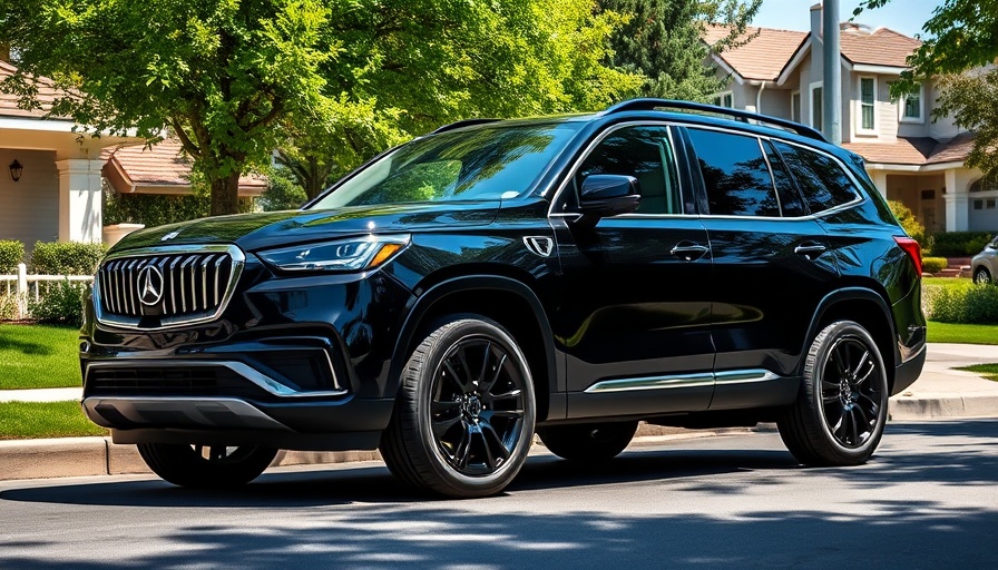 Reliable used luxury SUV under 35000 parked in suburban street.