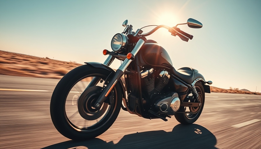 Lightweight cruiser motorcycle for first-time riders on open highway.