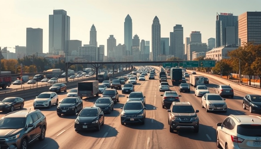 Atlanta highway traffic showcasing drivers' legal rights considerations.
