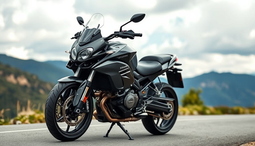 Sleek MV Agusta Turismo Veloce motorcycle in mountainous setting.