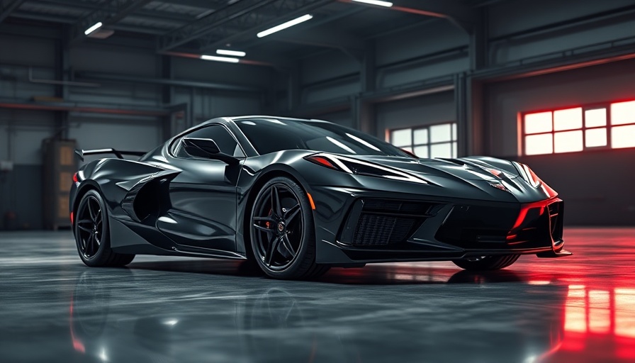 2026 Chevy Corvette ZR1X in a dim garage with red lighting