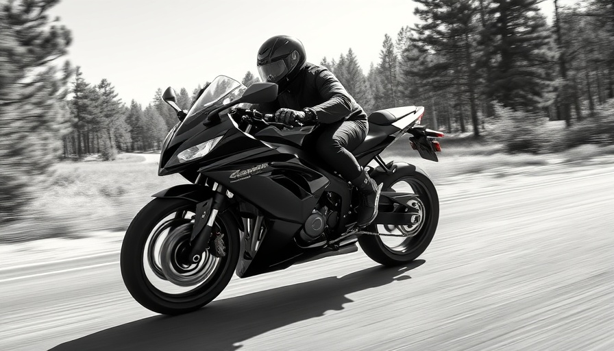 Kawasaki Ninja ZX-14R racing down road in performance analysis