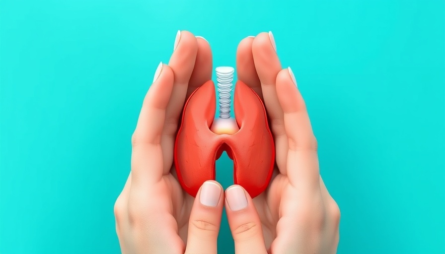 Hands holding a thyroid illustration, treating Hashimoto’s disease naturally with diet.