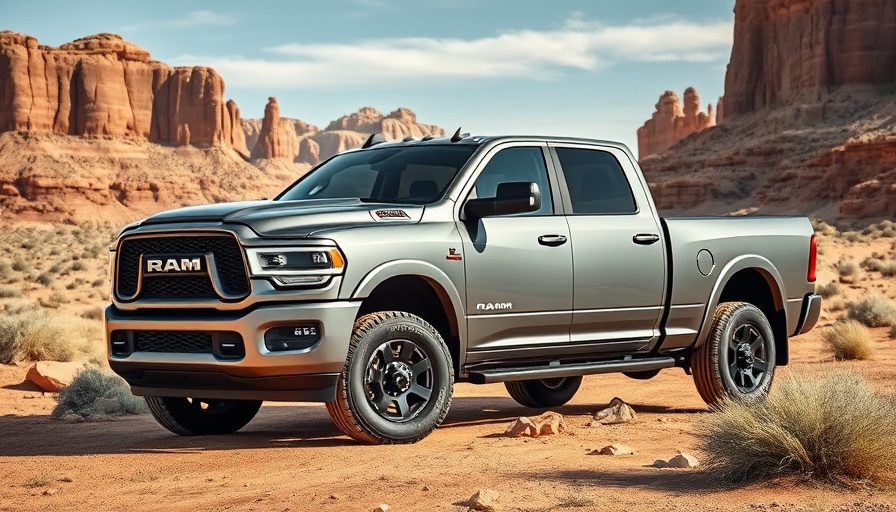 2026 Ram 2500 truck in desert landscape.