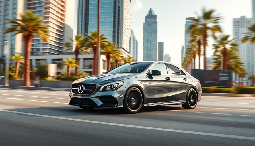 Mercedes-AMG CLA 45 S Final Edition driving through city
