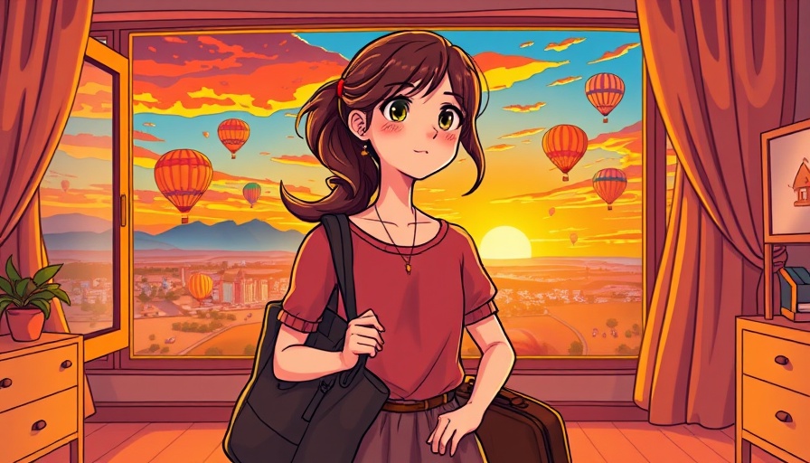 Young woman embracing self-care routine in an imaginative setting.