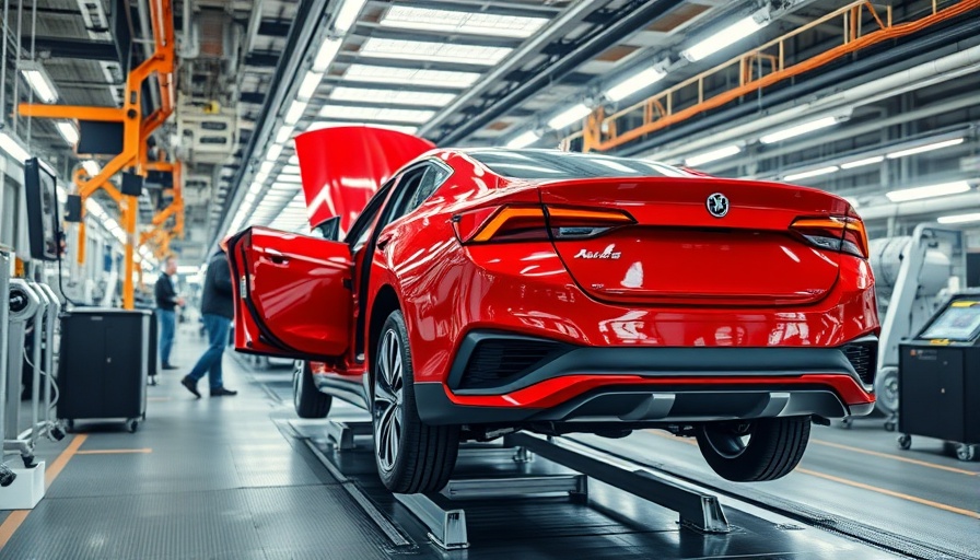 Asian automakers investments in America seen in a car production line