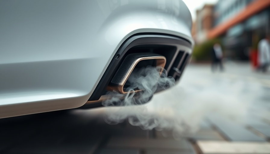 Car exhaust emitting smoke, symbolizing end of CAFE standards.