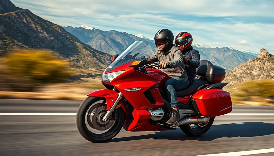 Dynamic touring motorcycle ride on highway, best touring bikes 2025.