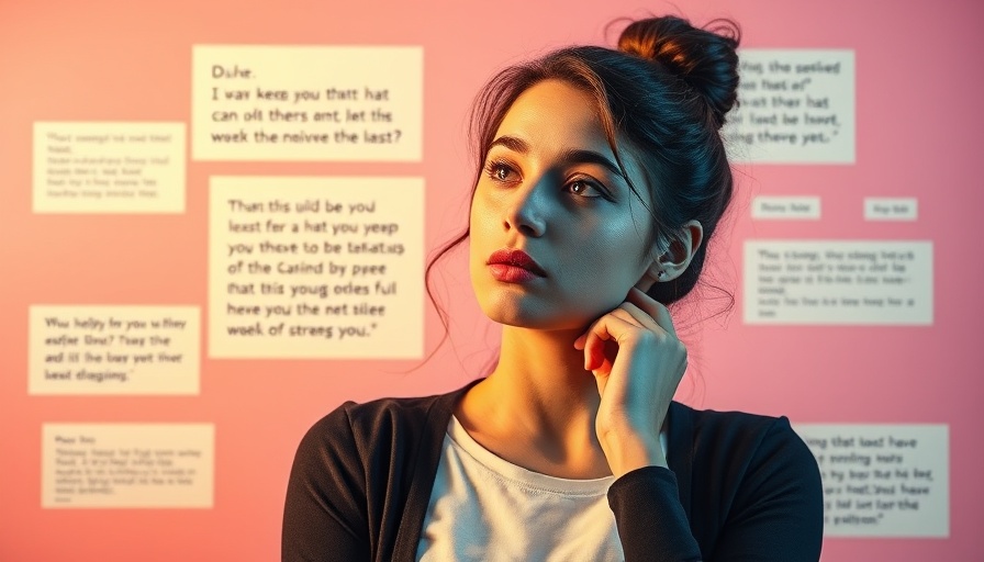 AI in nutrition guidance: Woman considering advice from AI.