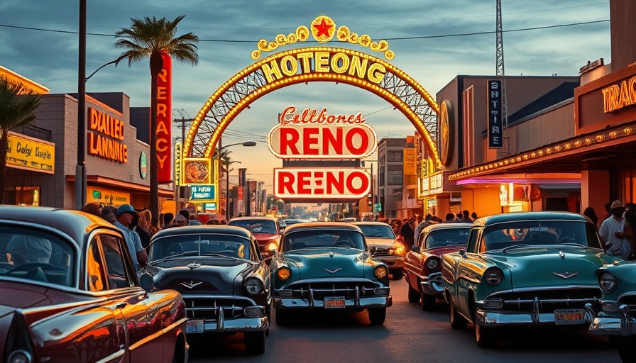 Hot August Nights 2025: Vintage cars in Reno cityscape