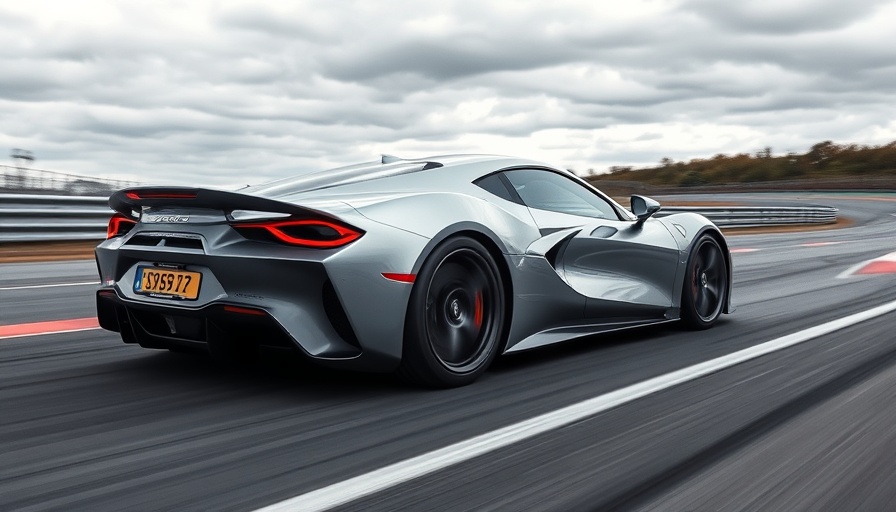 High-speed sports car achieving 0-400-0 km/h speed record on track.