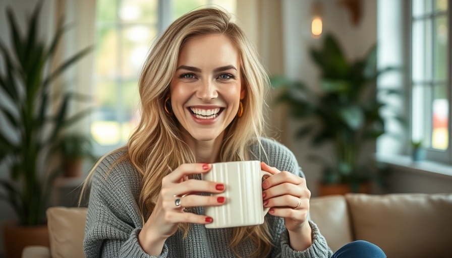Enthusiastic woman sharing tips on how to eat more for health goals.