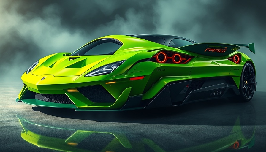 Vibrant green sports car in studio setting with foggy effects, showcasing an underrated sports car.