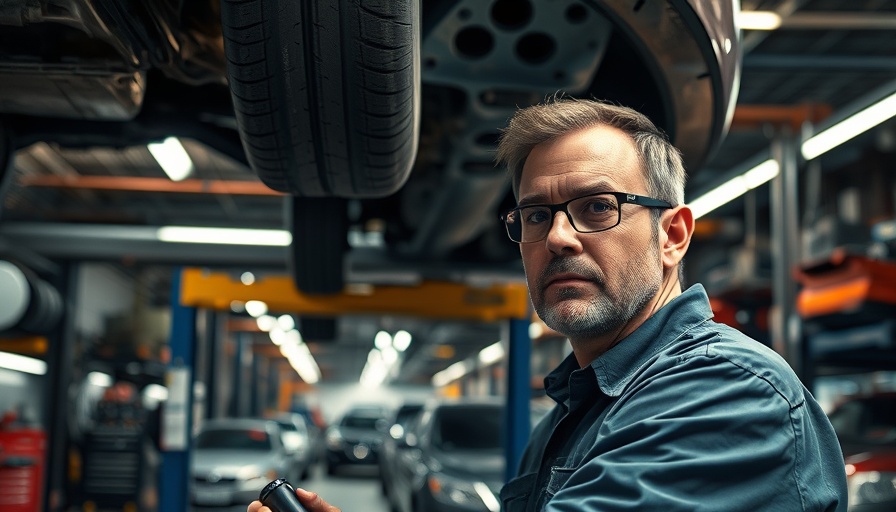 Mechanic working in the biggest automobile industry garage.