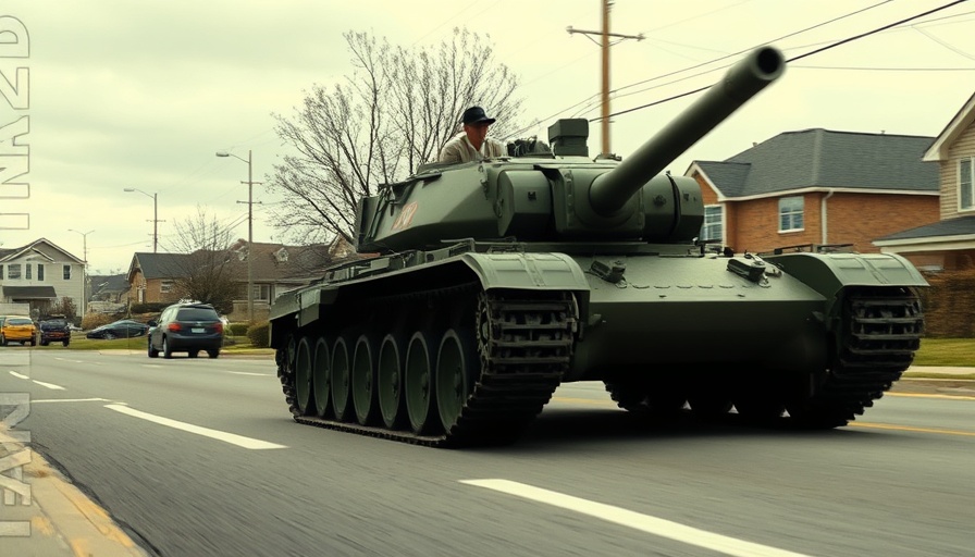 How to maintain a car humorously depicted with tank on street.