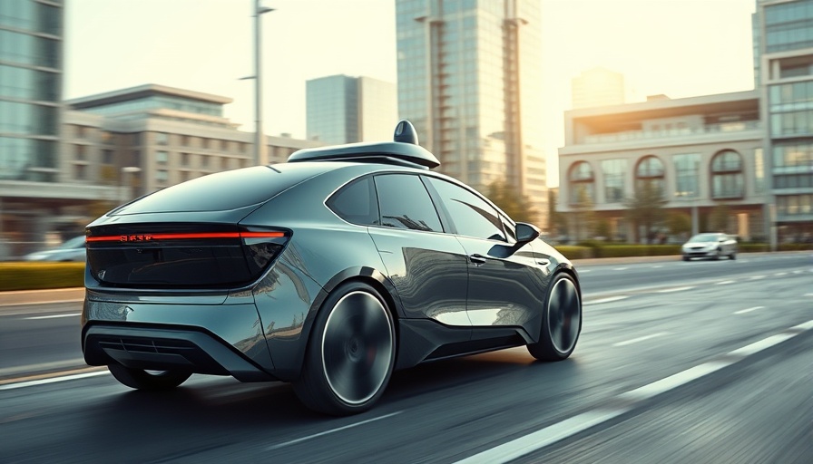 Level 4 self-driving vehicle on city street in sunlight.