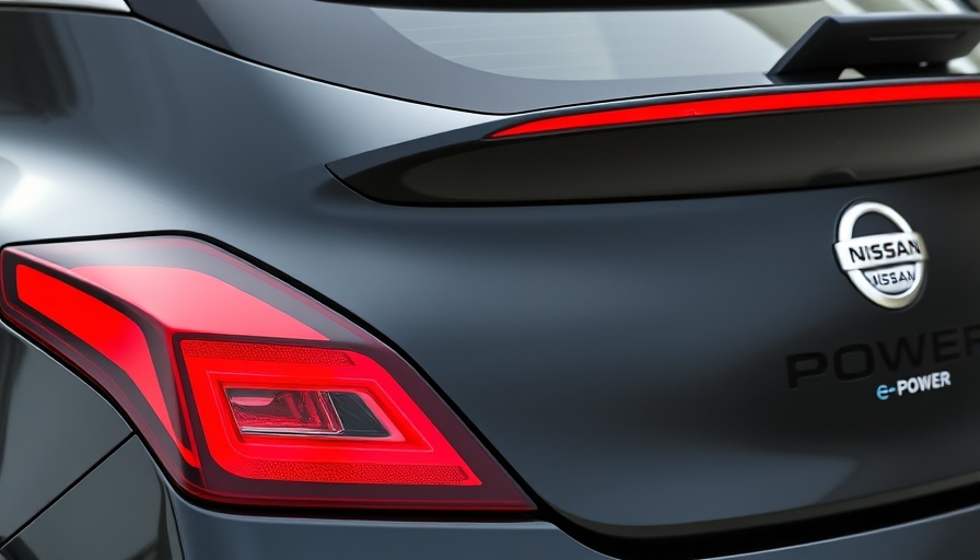 Nissan e-POWER badge and taillight detail, showcasing technology.