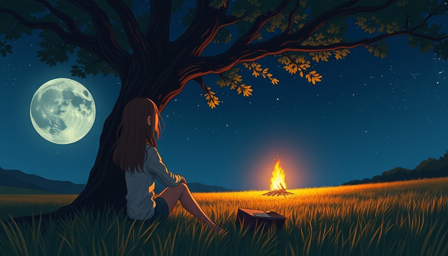 Young woman reflecting in nature as part of self-care routine.