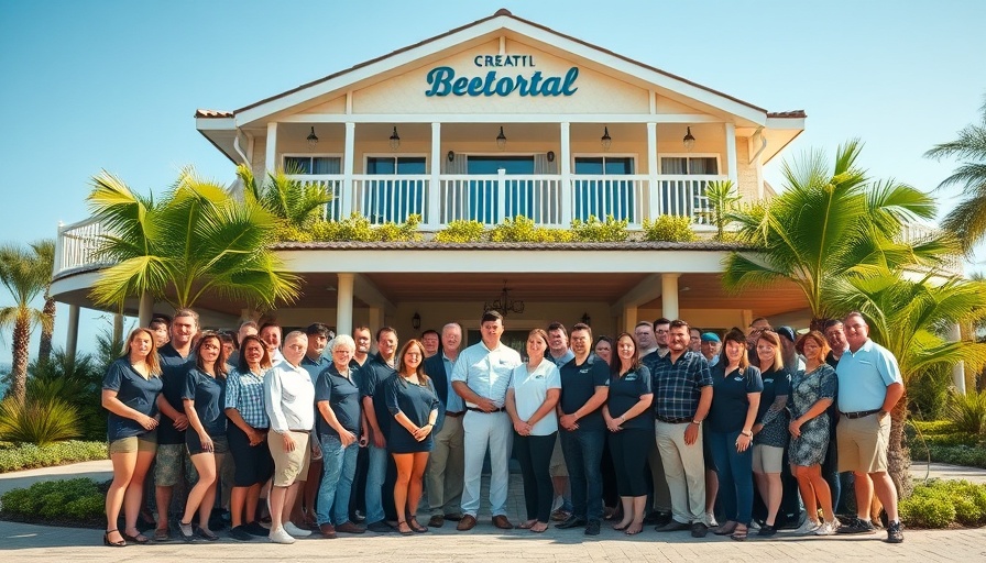 Opening team at Disney's Vero Beach Resort, 1995, group photo.