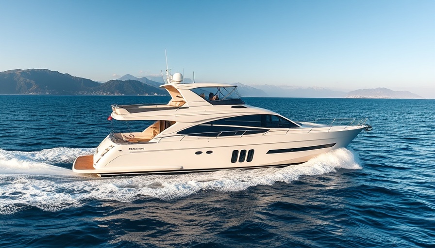 Cheoy Lee 130 Explorer yacht gliding over water with mountain backdrop.