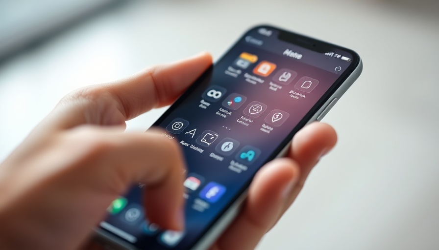 Close-up smartphone screen with AI apps impacting economy.