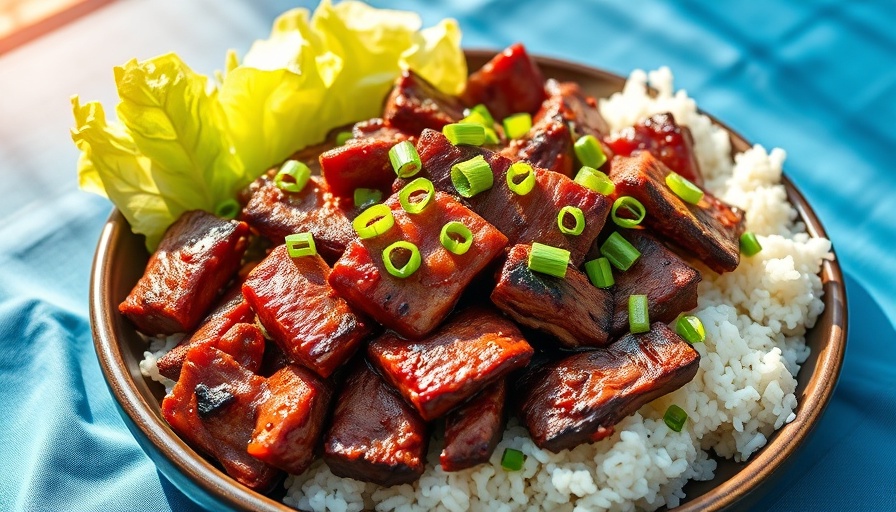 Korean BBQ Recipes vibrant meal featuring grilled beef, lettuce, and rice.