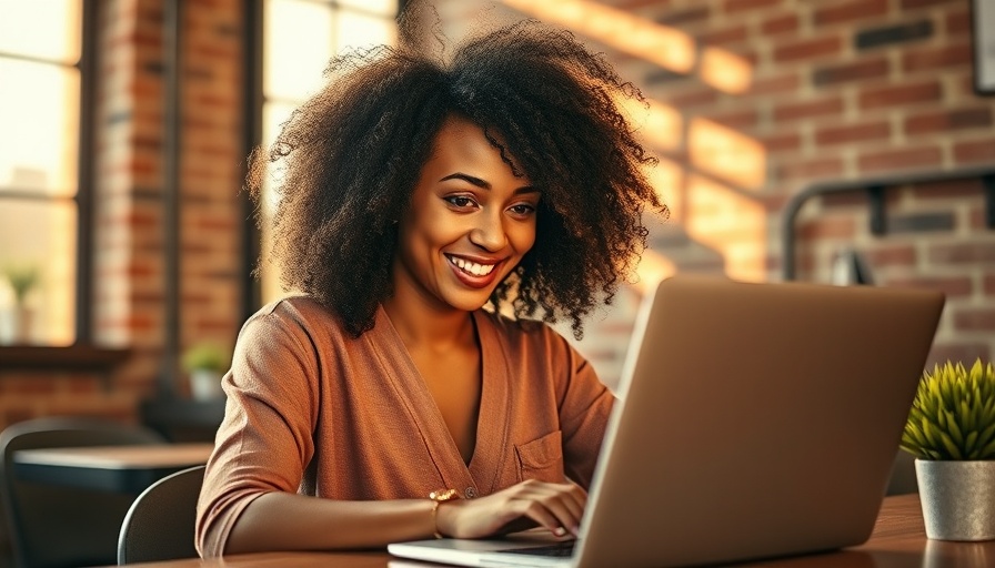 Woman working remotely with Netflix at cozy cafe