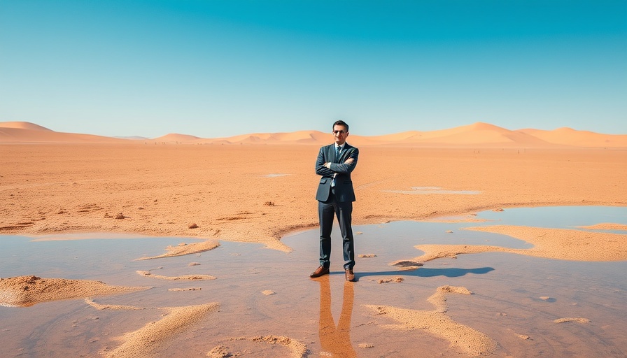 Tiny businessman in vast landscape symbolizing 2024 Global IPO Market.