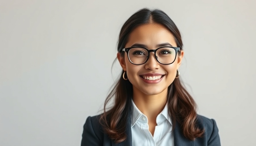 Confident professional woman embodying adaptability in tech careers.