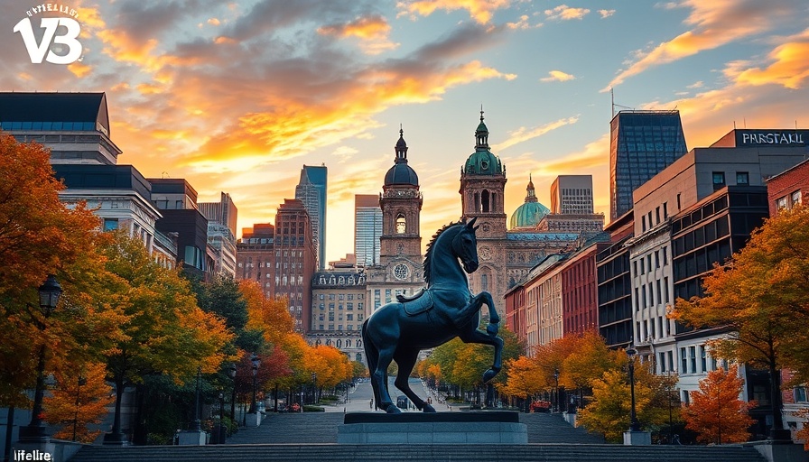 Philadelphia cityscape with autumn trees, relevant to Pennsylvania state income tax in 2025.