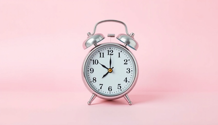 Concept of IRS Form 4868 and tax extension with retro clock on pastel background.