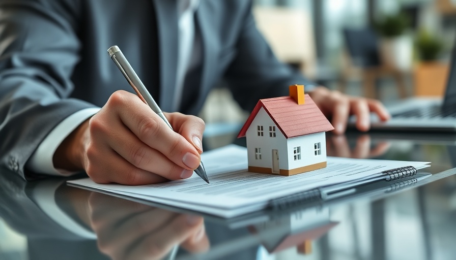 Signing financial documents for mortgage interest deduction.