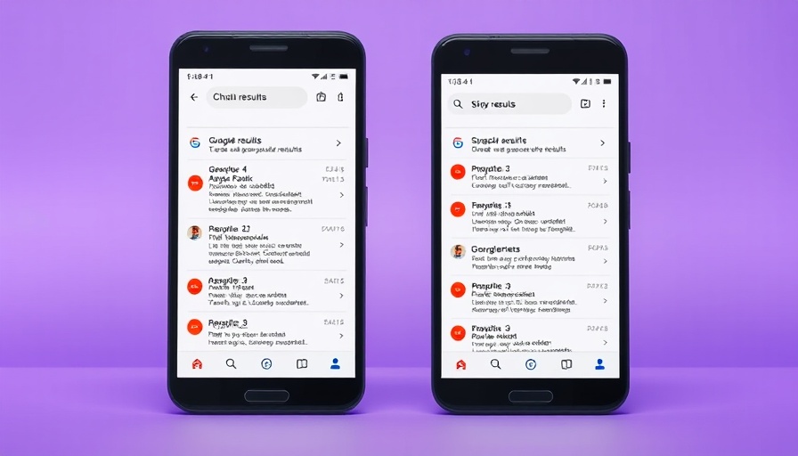 Gmail AI search overhaul comparison on smartphone screens