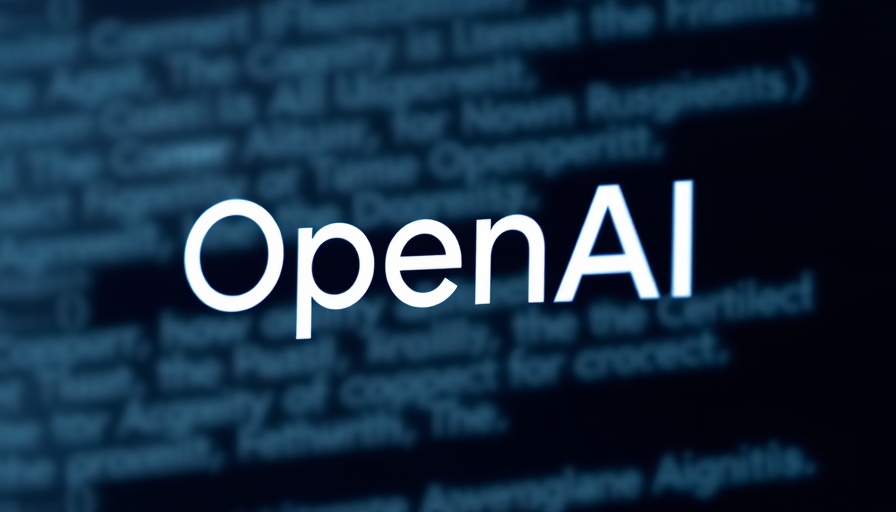 OpenAI logo with blurred text background, representing GPT 4.5 features