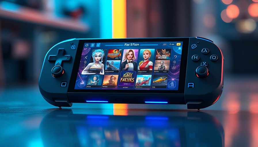 Lenovo Legion Go S handheld gaming console with vibrant display.