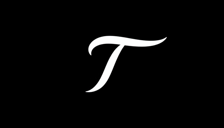Minimalist logo with elegant calligraphy on black background.