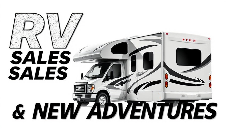 Promotional banner for family activities in Orlando, featuring RV sales.