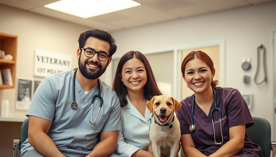 Friendly team at Winter Park Veterinary Hospital, smiling.