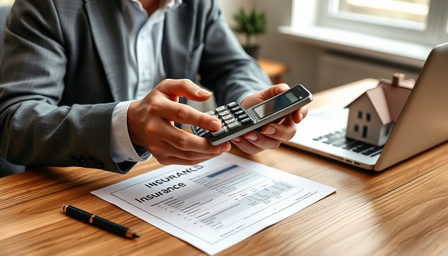 Professional discussing Florida home insurance costs with documents and calculator