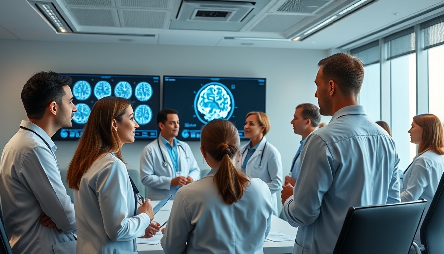 Medical team discusses brain scans using AI technology in 2025.