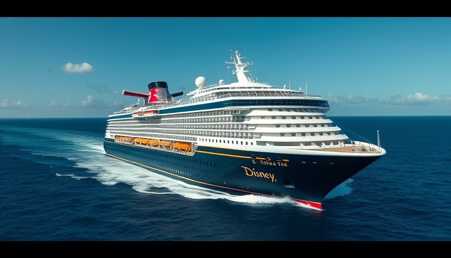 Disney VIP tours Orlando feature Disney cruise ship at sea.