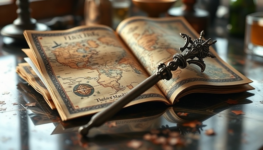 Interactive wand map from The Wizarding World of Harry Potter, displaying magical details.