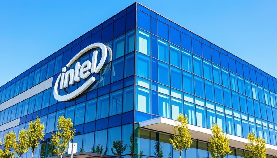 Intel building exterior illustrating impact of Trump's tariffs on semiconductor industry.