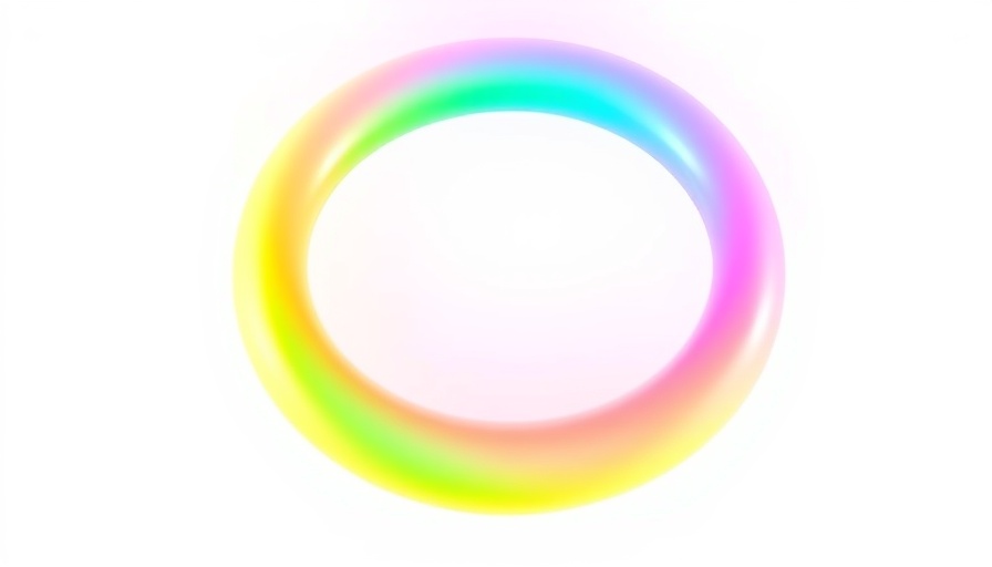 Colorful gradient ring representing Meta's Llama 4 AI, minimalist design.